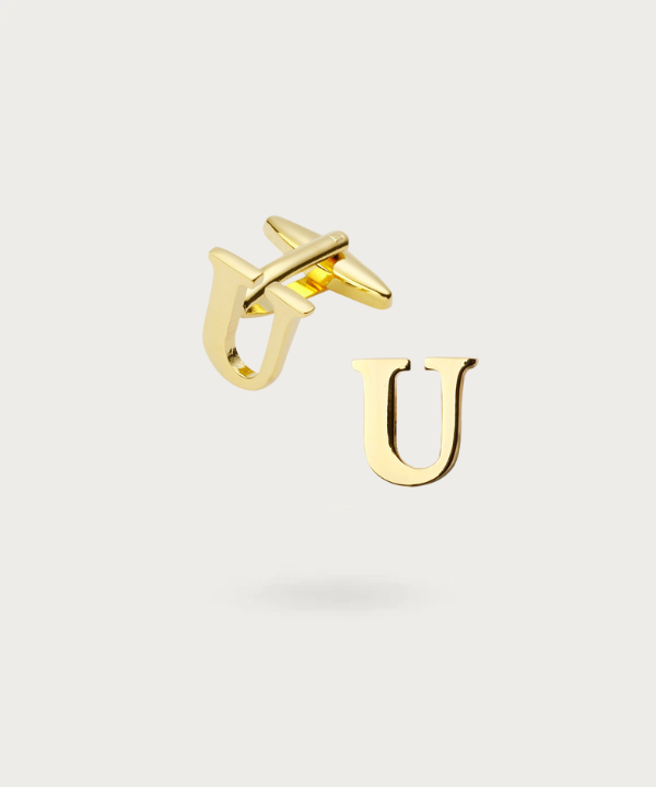Boutons de manchette Initiales Précieuses illustrant la sophistication