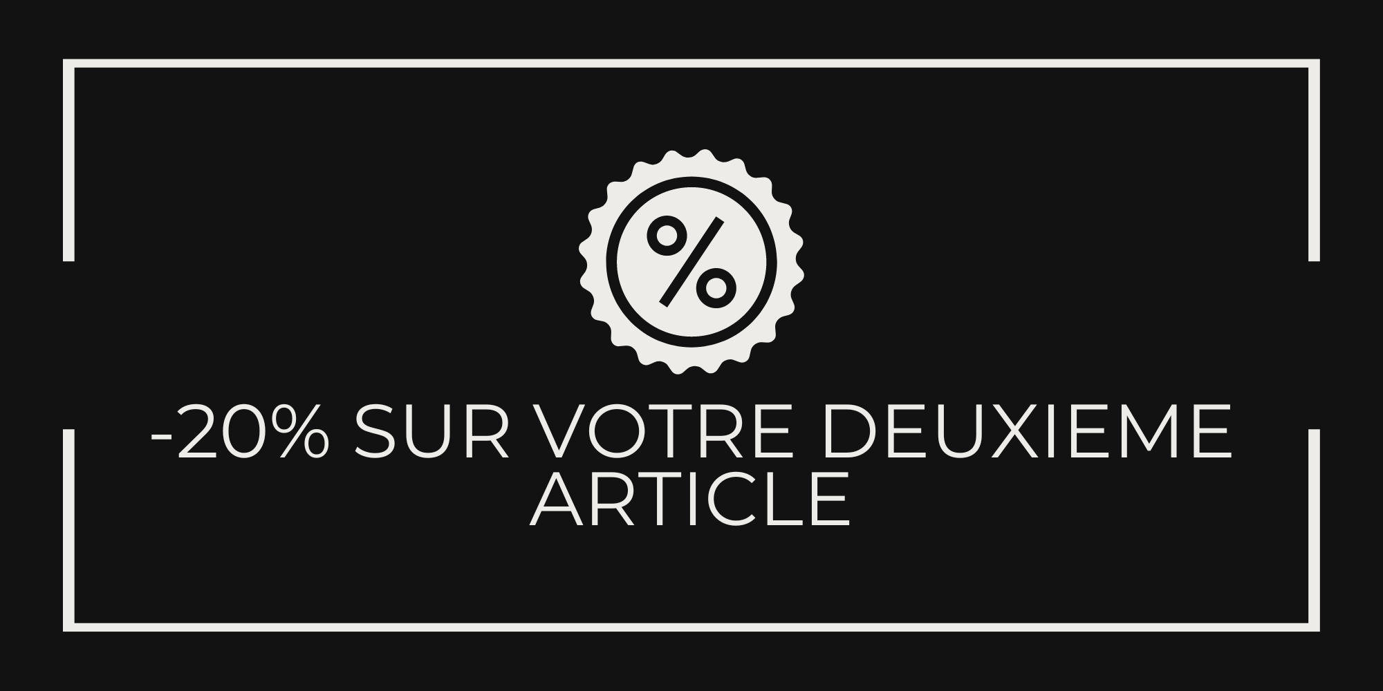 manchette parisienne promotion 20% offerte sur le deuxième article acheté