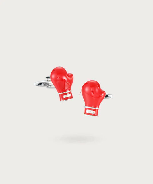 Bouton de manchette détaillé en forme de gant de boxe