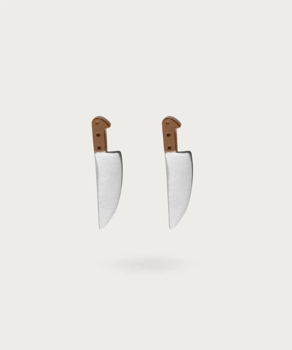 Vue rapprochée des boutons de manchette Maître Santoku