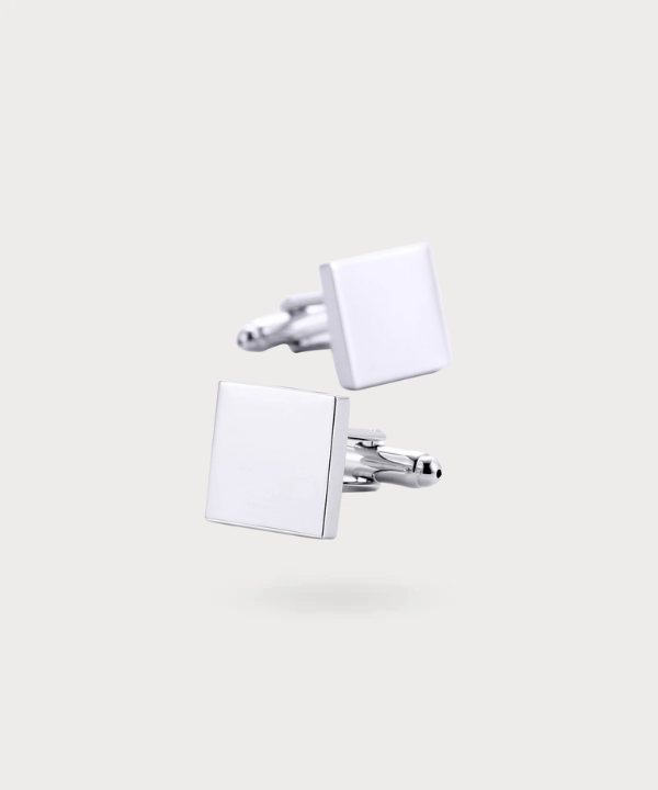 "Boutons de Manchette Pure Élégance en acier inoxydable, disponibles en finitions dorée, argentée, rosée, et noire pour un style raffiné."